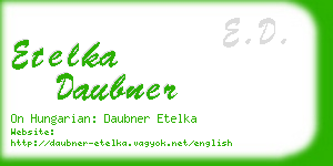 etelka daubner business card
